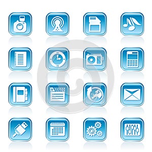 Phone Performance, Business and Office Icons