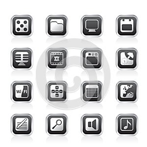 Phone Performance, Internet and Office Icons
