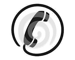 Phone receiver symbol