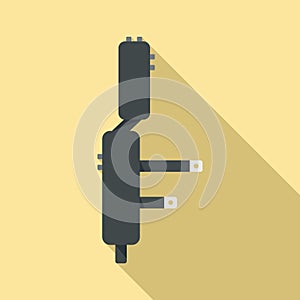 Phone repair piece icon, flat style