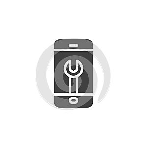 Phone repair vector icon.