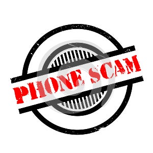 Phone Scam rubber stamp