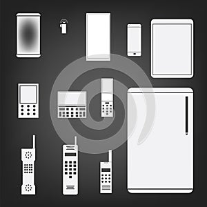 Phone set simple icon