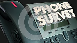 Phone Survey Ask Answer Questions Poll Respond