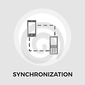 Phone sync vector flat icon