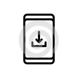 Phone thin line icon