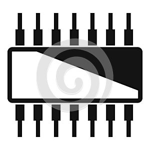 Phone transistor icon, simple style