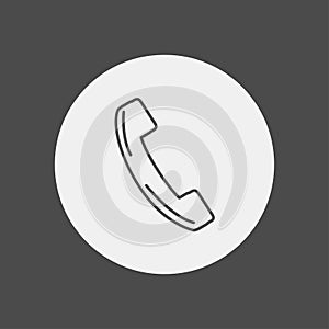 Phone vector icon sign symbol photo