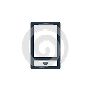 phone vector icon isolated on white background. Outline, thin line phone icon for website design and mobile, app development. Thin
