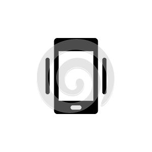 Phone, vibrate vector icon. Simple element illustration from UI concept.  Mobile concept vector illustration. Phone, vibrate