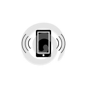 phone vibration icon. Simple glyph, flat vector of Web icons for UI and UX, website or mobile application