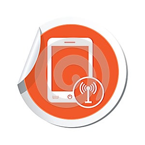 Phone with wireless icon