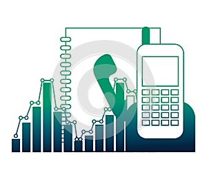 Phonebook and phone with statistics