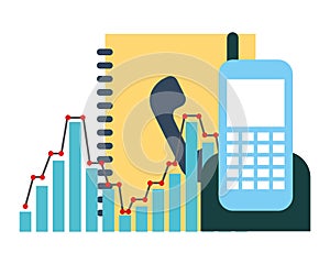 Phonebook and phone with statistics