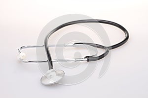 Phonendoscop on a white background. Close-up