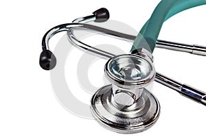 Phonendoscope on white background