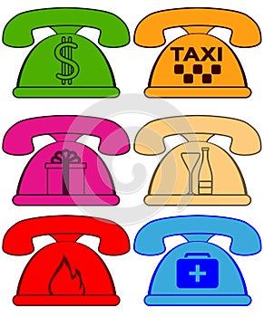 Phones with symbol social services