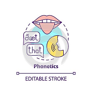Phonetics concept icon photo