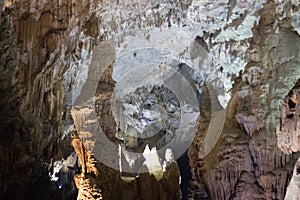 Phong Nha Cave interior view with spacious place