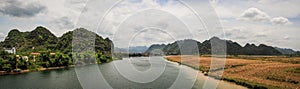 Phong Nha River Panorama, North Central Coast, Vietnam