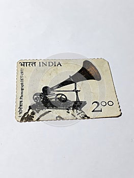 Phonograph stamp