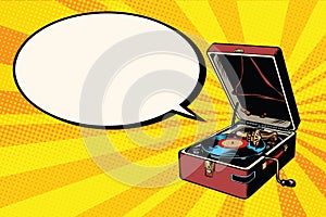 Phonograph vinyl record player