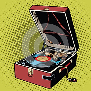 Phonograph vinyl record player