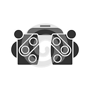 Phoropter glyph icon