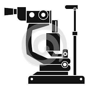 Phoropter icon, simple style