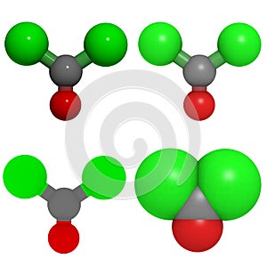 Phosgene molecule