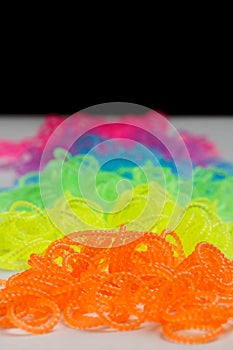 Phosphorescent loom bands photo