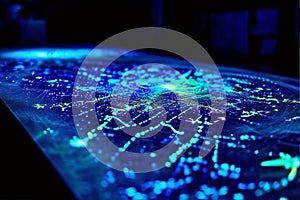 phosphorescent star map glowing star chart created with phospho