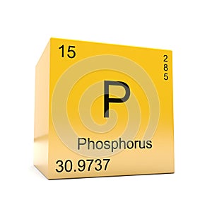 Phosphorus chemical element symbol from periodic table