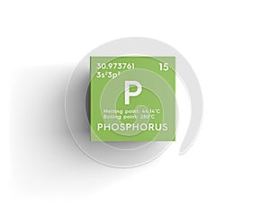 Phosphorus. Other Nonmetals. Chemical Element of Mendeleev\'s Periodic Table 3D illustration