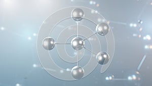 phosphorus pentachloride molecular structure, 3d model molecule, chlorinating reagent, structural chemical formula view from a