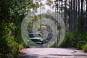 Photo of a 2020 2021 Jeep Wrangler green