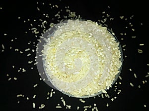 photo above is a photo of rice. Cooked or boiled rice is the staple food of Indonesians. photo