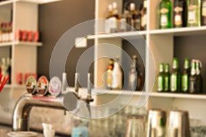 Photo of alcoholic drinks at restaurant