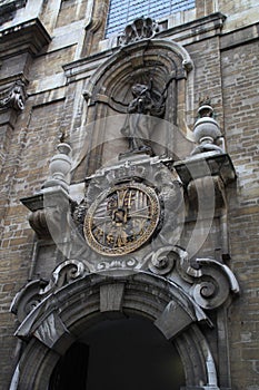 Photo of ancient architecture and details of Brussels builing