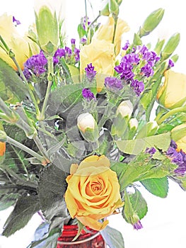 Romantic 30th anniversary flower bouquet display