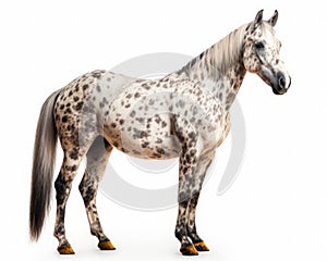 photo of Appaloosa isolated on white background. Generative AI