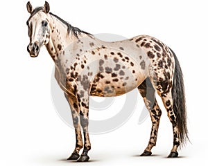 photo of Appaloosa isolated on white background. Generative AI