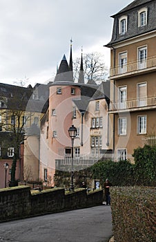 Luxembourg architecture. City center.