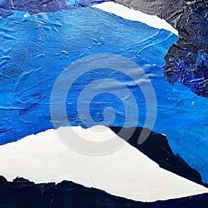 Photo of art picture, texture in the technique of collage. photo