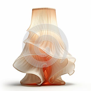 Realista  tridimensional lámpara ondulado ondulado tejido diseno 
