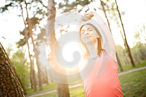 Photo of athletes in park