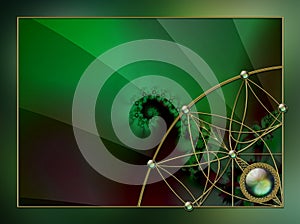 Photo Background fractal layout design