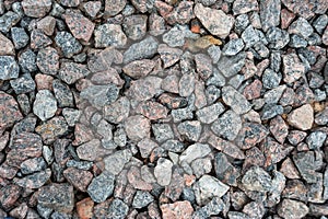 Photo background of small eamens of granite and pebbles