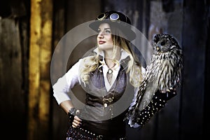 Woman steam punk photo