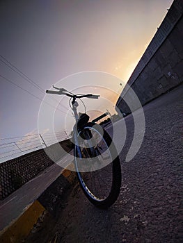 Photo of bicycle clicked by phone